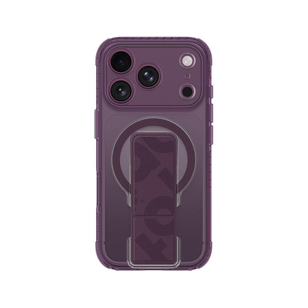 Apple iPhone 18 Pro Kılıf M-safe Şarj Özellikli Standlı Amazingthing Titan Pro Grip Stand Serisi Kapak