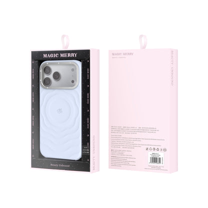 Apple iPhone 18 Pro Kılıf M-safe Şarj Özellikli Wiwu Magic Merry Blossom Drift Serisi Kapak