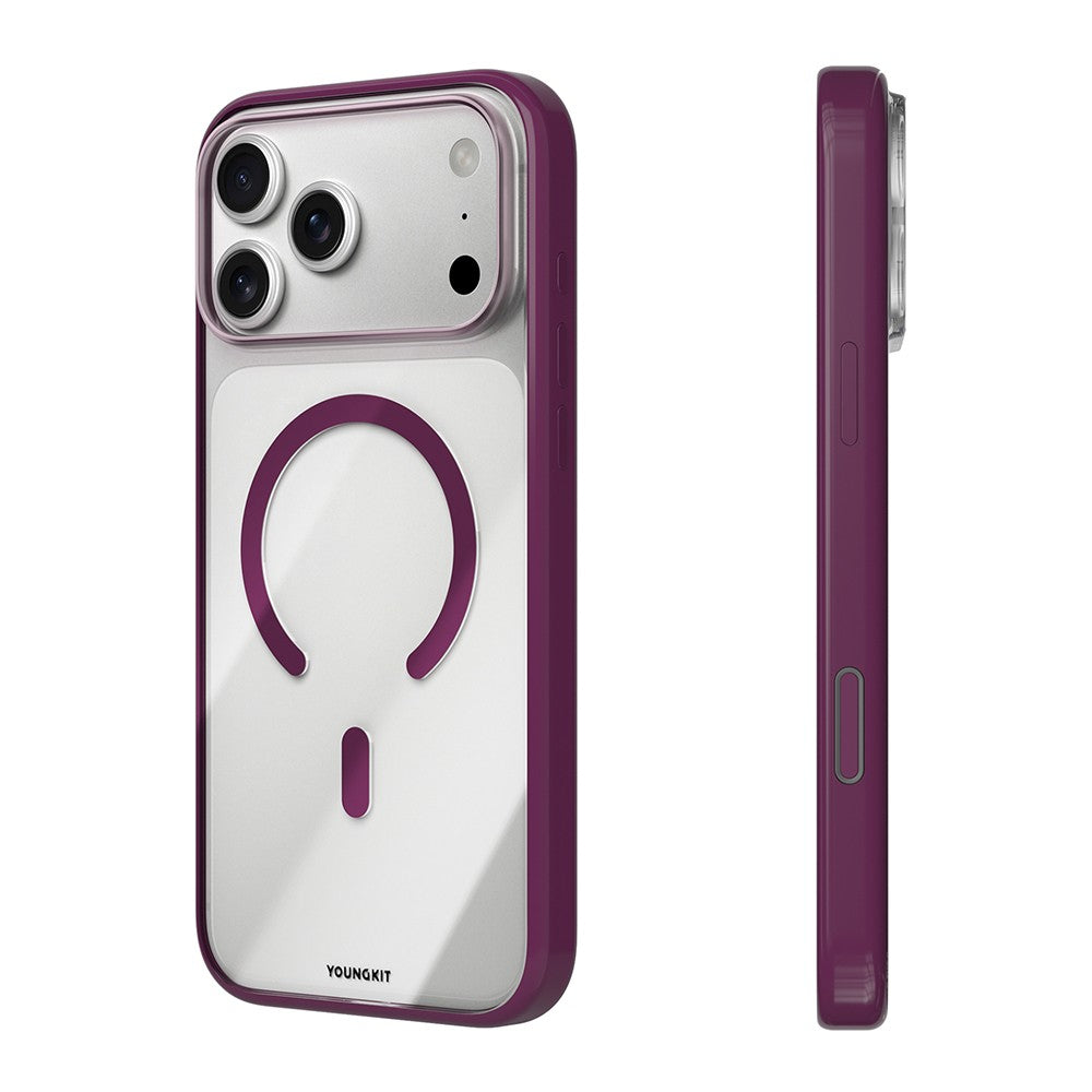 Apple iPhone 18 Pro Kılıf M-safe Şarj Özellikli Youngkit Clear Serisi Kapak