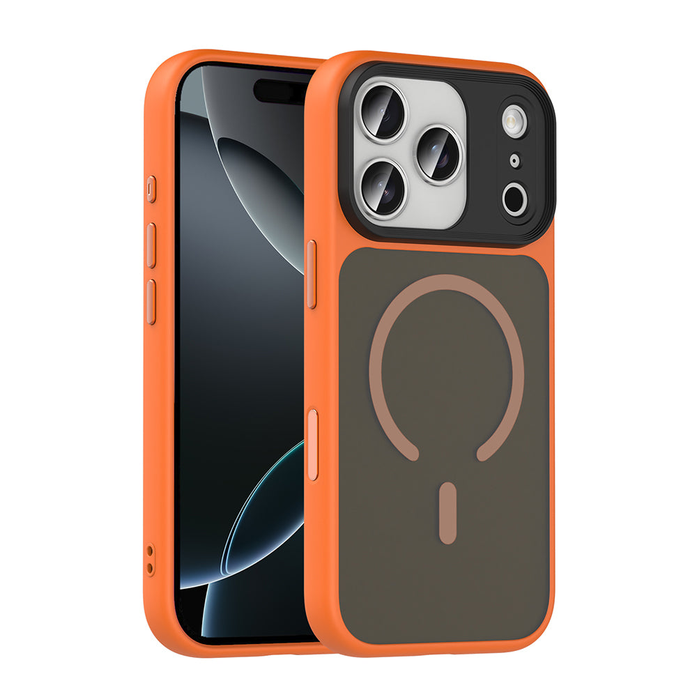 Apple iPhone 18 Pro Kılıf Mat Arka Yüzey Wireless Şarj Özellikli Zore Flet M-safe Kapak