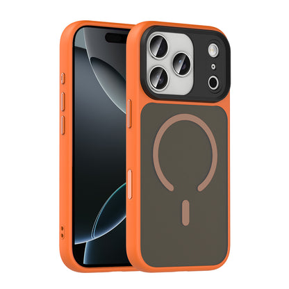 Apple iPhone 18 Pro Kılıf Mat Arka Yüzey Wireless Şarj Özellikli Zore Flet M-safe Kapak