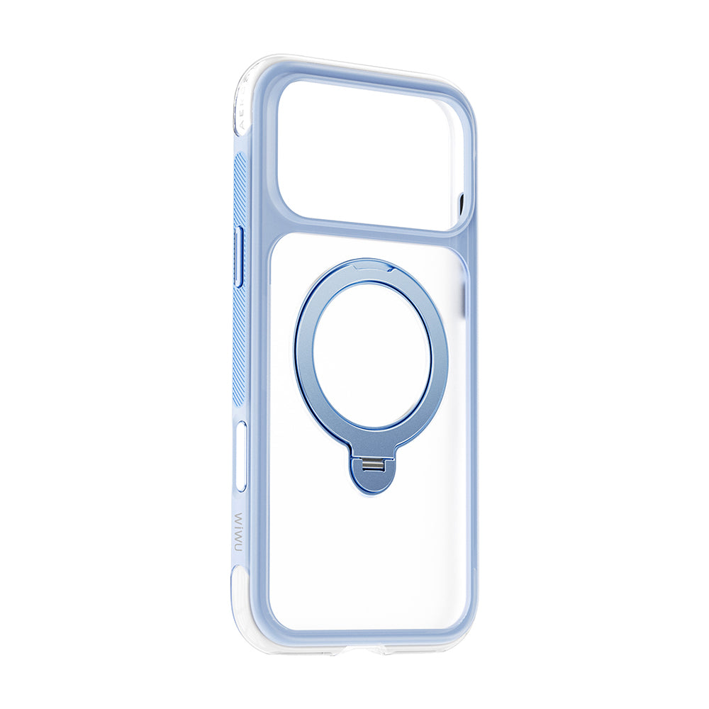 Apple iPhone 18 Pro Kılıf Wiwu AS-203 AeroShield Ultra Serisi M-safe Şarj Özellikli Airbag Tasarımlı Standlı Kapak