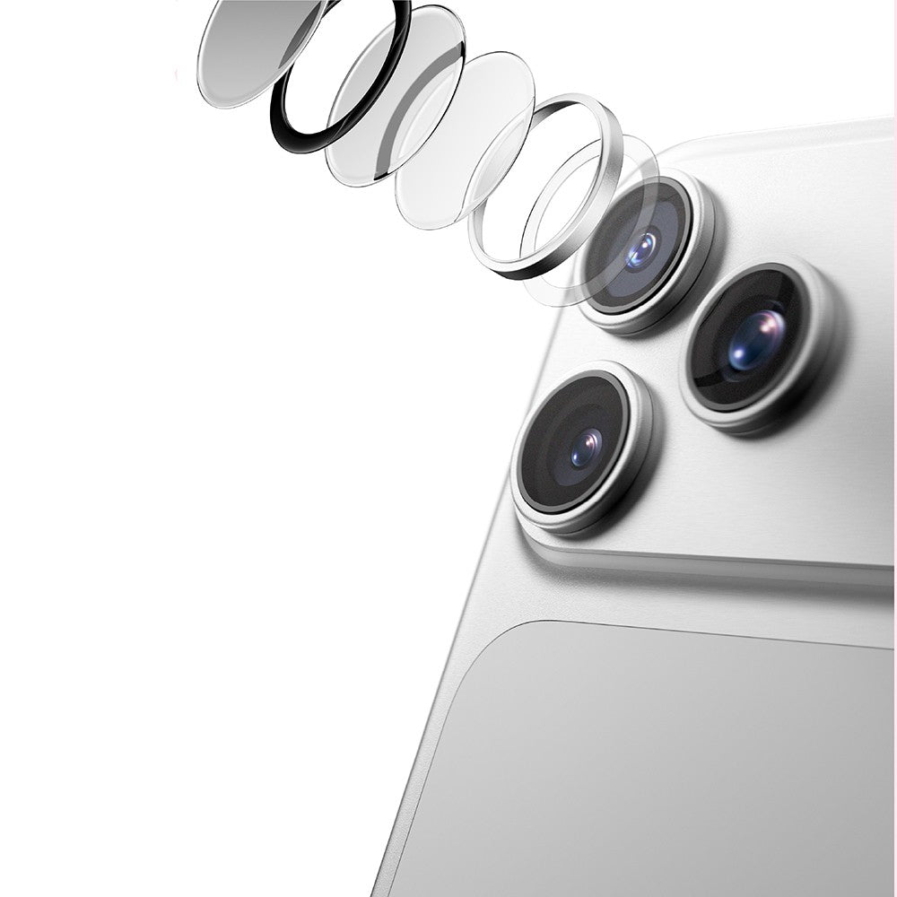 Apple iPhone 18 Pro Max Amazingthing Radix Vision Parlama Önleyici Kamera Lens Koruyucu + Kolay Uygulama Aparatlı