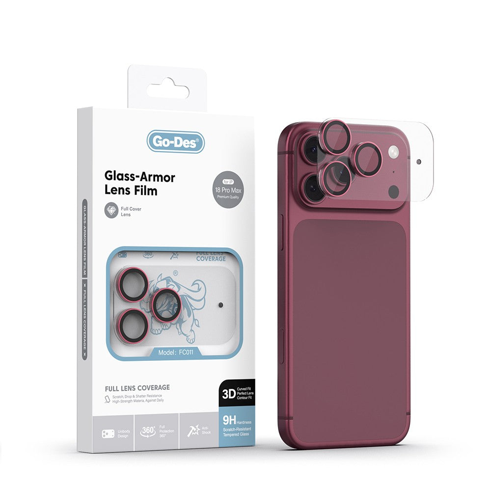Apple iPhone 18 Pro Max Go Des FC011 Glass Armor Serisi Kamera Lens Koruyucu