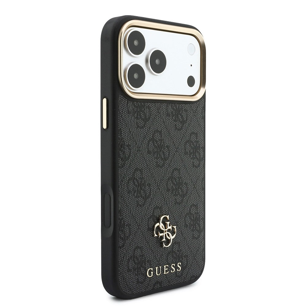 Apple iPhone 18 Pro Max Kılıf Guess Orjinal Lisanslı 4G ve Yazı Logolu Kartlıklı Kapak