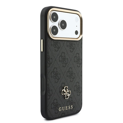 Apple iPhone 18 Pro Max Kılıf Guess Orjinal Lisanslı 4G ve Yazı Logolu Kartlıklı Kapak