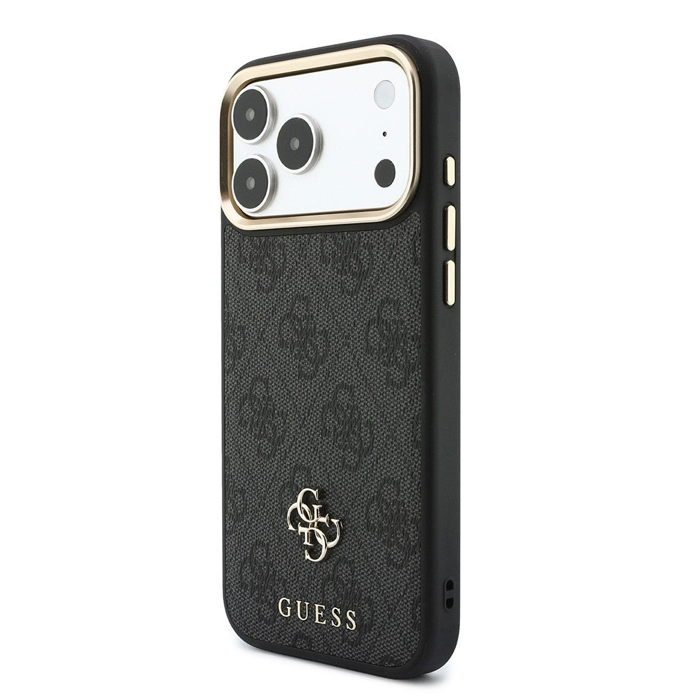 Apple iPhone 18 Pro Max Kılıf Guess Orjinal Lisanslı 4G ve Yazı Logolu Kartlıklı Kapak
