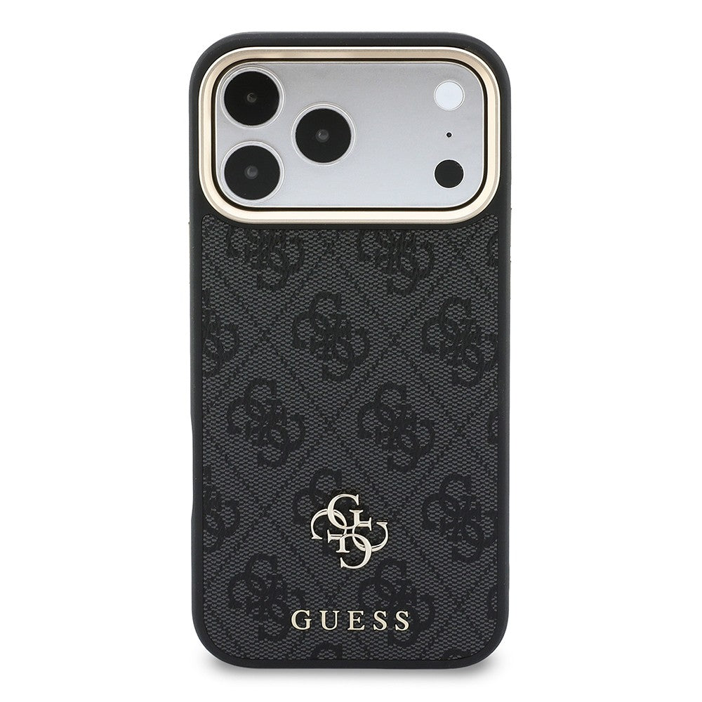 Apple iPhone 18 Pro Max Kılıf Guess Orjinal Lisanslı 4G ve Yazı Logolu Kartlıklı Kapak