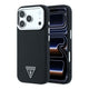 Apple iPhone 18 Pro Max Kılıf Guess Orjinal Lisanslı M-safe Şarj Özellikli Grained Triangle Kapak