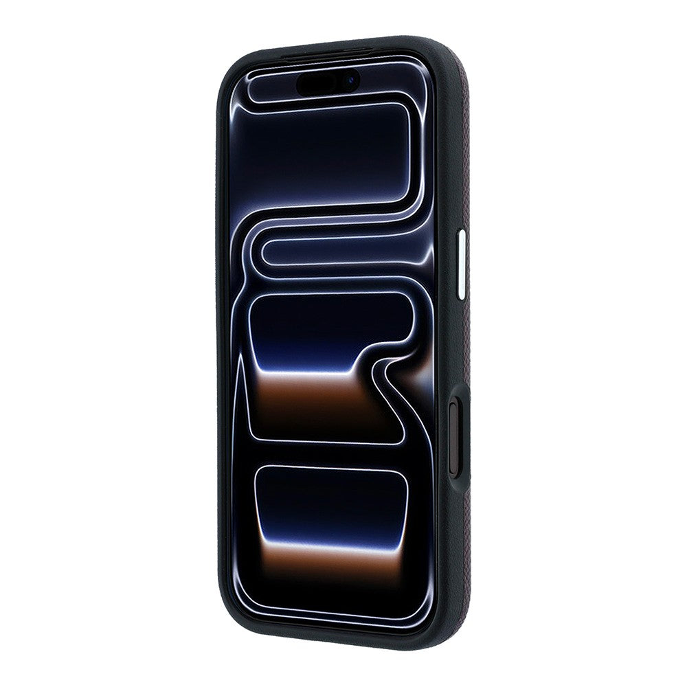 Apple iPhone 18 Pro Max Kılıf Karl Lagerfeld Orjinal Lisanslı M-safe Şarj Özellikli KHEAD Metal Logolu PU Grained Deri Kapak