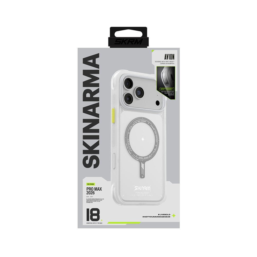 Apple iPhone 18 Pro Max Kılıf M-Safe Şarj Özellikli Airbag Tasarımlı Skinarma Avion Kapak