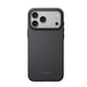 Apple iPhone 18 Pro Max Kılıf M-safe Şarj Özellikli Aramid Karbon Fiber Pitaka Military-Grade Classic Serisi New Logo Black-Grey Twill Kapak