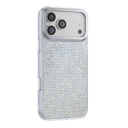 Apple iPhone 18 Pro Max Kılıf M-Safe Şarj Özellikli El İşlemeli Swarovski Taşlı Zore Paris Riva Sert PC Kapak