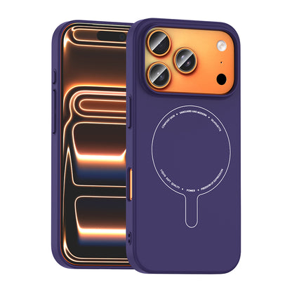 Apple iPhone 18 Pro Max Kılıf M-Safe Şarj Özellikli Kamera Korumalı Zore Elio Sert PC Kapak