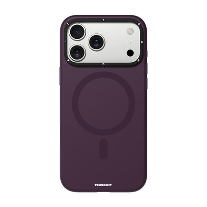 Apple iPhone 18 Pro Max Kılıf M-safe Şarj Özellikli Kamera Standlı Youngkit Bitty Cream Kapak
