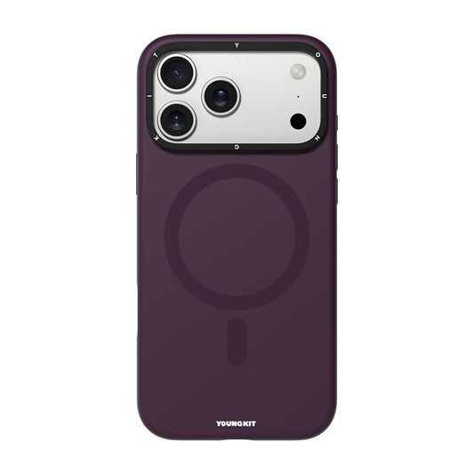 Apple iPhone 18 Pro Max Kılıf M-safe Şarj Özellikli Kamera Standlı Youngkit Bitty Cream Kapak