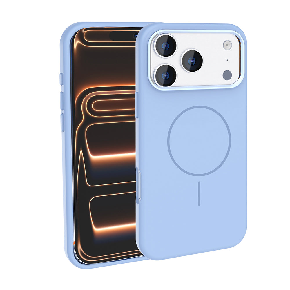 Apple iPhone 18 Pro Max Kılıf M-Safe Şarj Özellikli Metal Kamera Çerçeveli Zore Edi Silikon Kapak