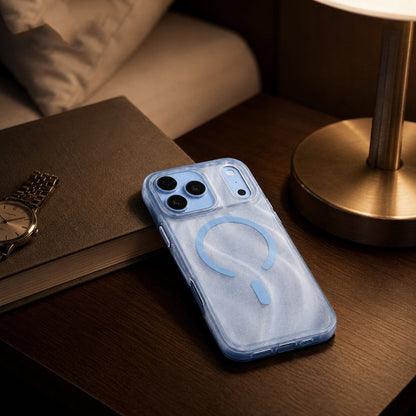 Apple iPhone 18 Pro Max Kılıf M-safe Şarj Özellikli Mutural Glow Desert Serisi Kapak