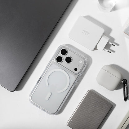 Apple iPhone 18 Pro Max Kılıf M-safe Şarj Özellikli Native Union Airbag Tasarımlı RE Clear Serisi Kapak