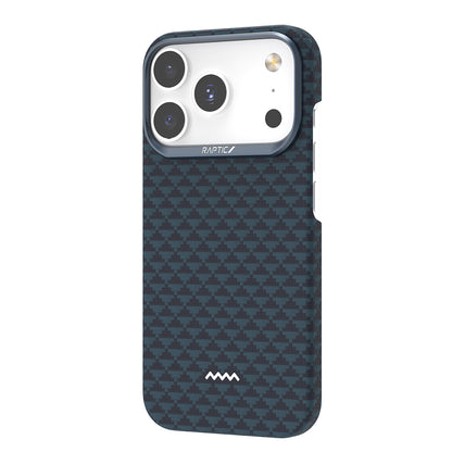 Apple iPhone 18 Pro Max Kılıf M-safe Şarj Özellikli Raptic Aramid Skin Origin Serisi Karbon Kapak