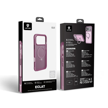 Apple iPhone 18 Pro Max Kılıf M-safe Şarj Özellikli Standlı Lenyes Eclat Kapak