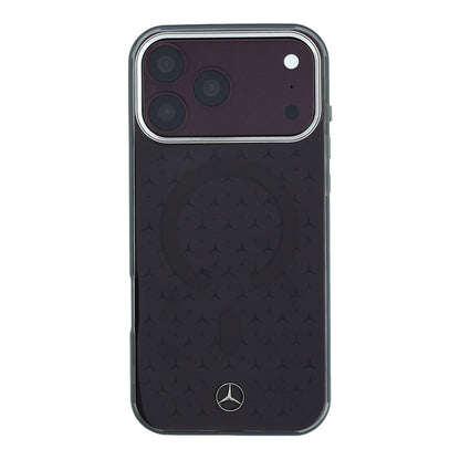 Apple iPhone 18 Pro Max Kılıf Mercedes Benz Orjinal Lisanslı M-safe Şarj Özellikli Çift Katmanlı Yıldız Desenli Sert PC Kapak