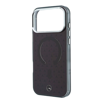 Apple iPhone 18 Pro Max Kılıf Mercedes Benz Orjinal Lisanslı M-safe Şarj Özellikli Çift Katmanlı Yıldız Desenli Sert PC Kapak