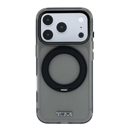 Apple iPhone 18 Pro Max Kılıf TUMI Orjinal Lisanslı M-safe Şarj Özellikli 360 Derece Dönebilen Standlı Transparan Kapak