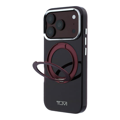 Apple iPhone 18 Pro Max Kılıf TUMI Orjinal Lisanslı M-safe Şarj Özellikli 360 Derece Dönebilen Standlı Transparan Kapak
