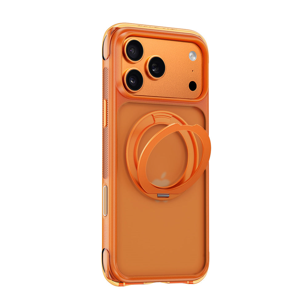 Apple iPhone 18 Pro Max Kılıf Wiwu AG-203 AeroGuard Ultra Serisi M-safe Şarj Özellikli Airbag Tasarımlı Standlı Kapak