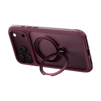 Apple iPhone 18 Pro Max Kılıf Wiwu AS-203 AeroShield Ultra Serisi M-safe Şarj Özellikli Airbag Tasarımlı Standlı Kapak