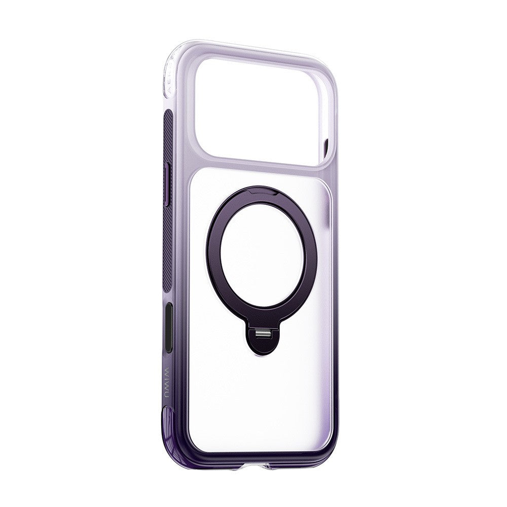 Apple iPhone 18 Pro Max Kılıf Wiwu AS-204 AeroShield Aurora Ultra Serisi M-safe Şarj Özellikli Airbag Tasarımlı Standlı Kapak