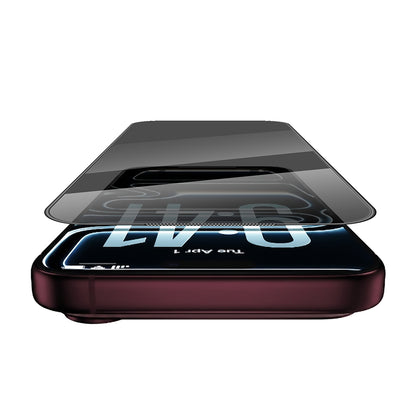 Apple iPhone 18 Pro Max Wiwu GT-034 Glass Ultra Privacy Serisi 3D Hayalet Ekran Koruyucu Cam + Kolay Uygulama Aparatı