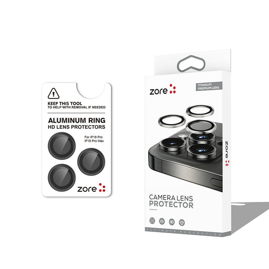 Apple iPhone 18 Pro Max Zore CL-12 Premium Safir Parmak İzi Bırakmayan Anti-Reflective Kamera Lens Koruyucu
