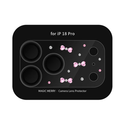 Apple iPhone 18 Pro Wiwu Magic Merry Shimmer Serisi Taşlı Kamera Lens Koruyucu