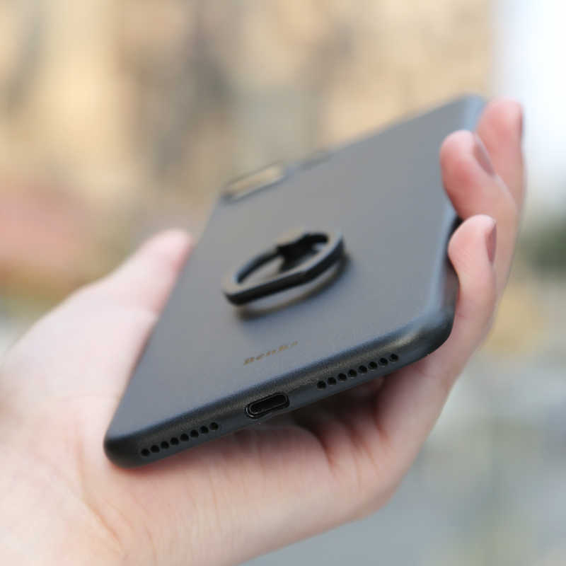 Apple iPhone 7 Plus Kılıf Benks Lollipop With Ring Kapak Kırmızı