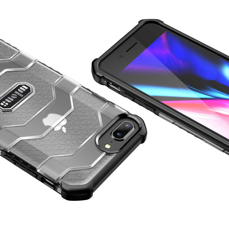 Apple iPhone 7 Plus Kılıf Wlons Mit Kapak Lacivert