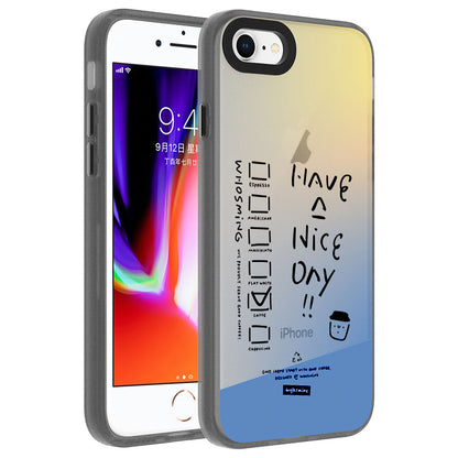 Apple iPhone 8 Kılıf Desenli Zore Dragon Sert Kapak