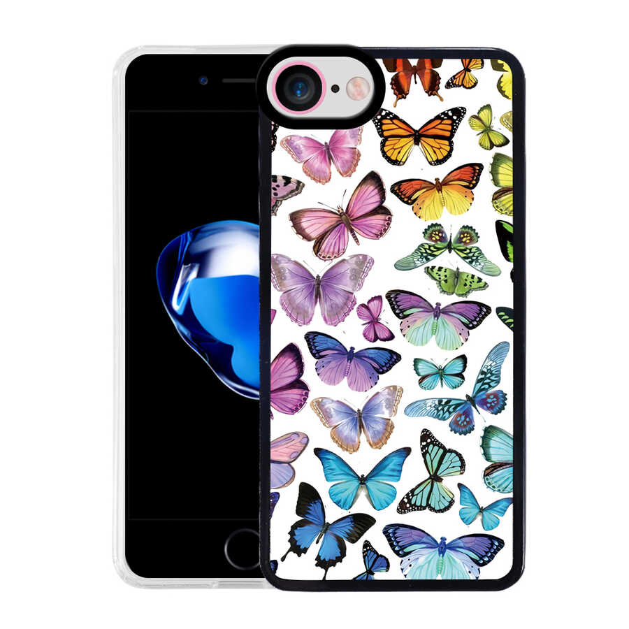 Apple iPhone 8 Kılıf Zore M-Fit Desenli Kapak