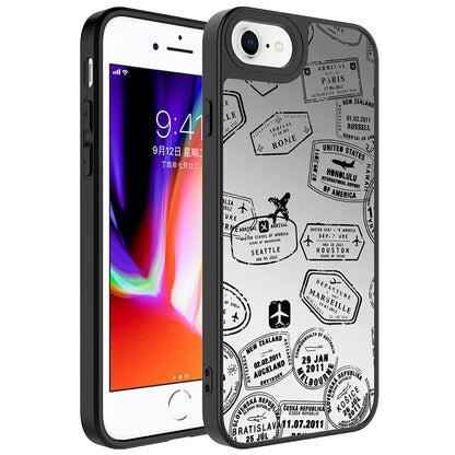 Apple iPhone 8 Plus Kılıf Aynalı Desenli Kamera Korumalı Parlak Zore Mirror Kapak