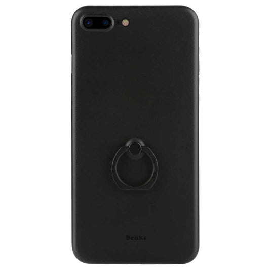 Apple iPhone 8 Plus Kılıf Benks Lollipop With Ring Kapak Beyaz