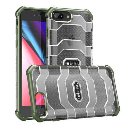 Apple iPhone 8 Plus Kılıf Wlons Mit Kapak Yeşil