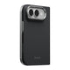 Apple iPhone Duo Kılıf M-safe Şarj Özellikli 600D Aramid Karbon Fiber Pitaka Edge Serisi Black-Grey Twill Kapak