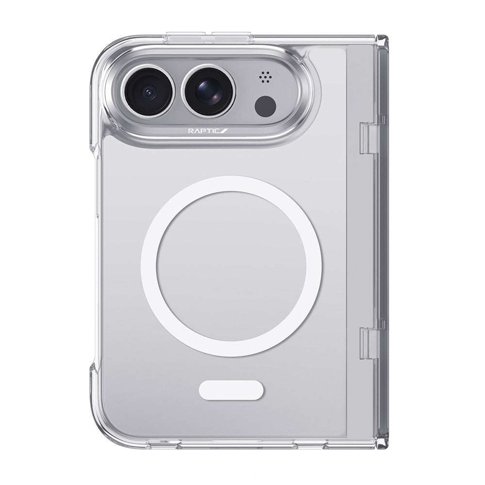 Apple iPhone Duo Kılıf M-Safe Şarj Özellikli Raptic Air Clear Serisi Airbagli Kapak