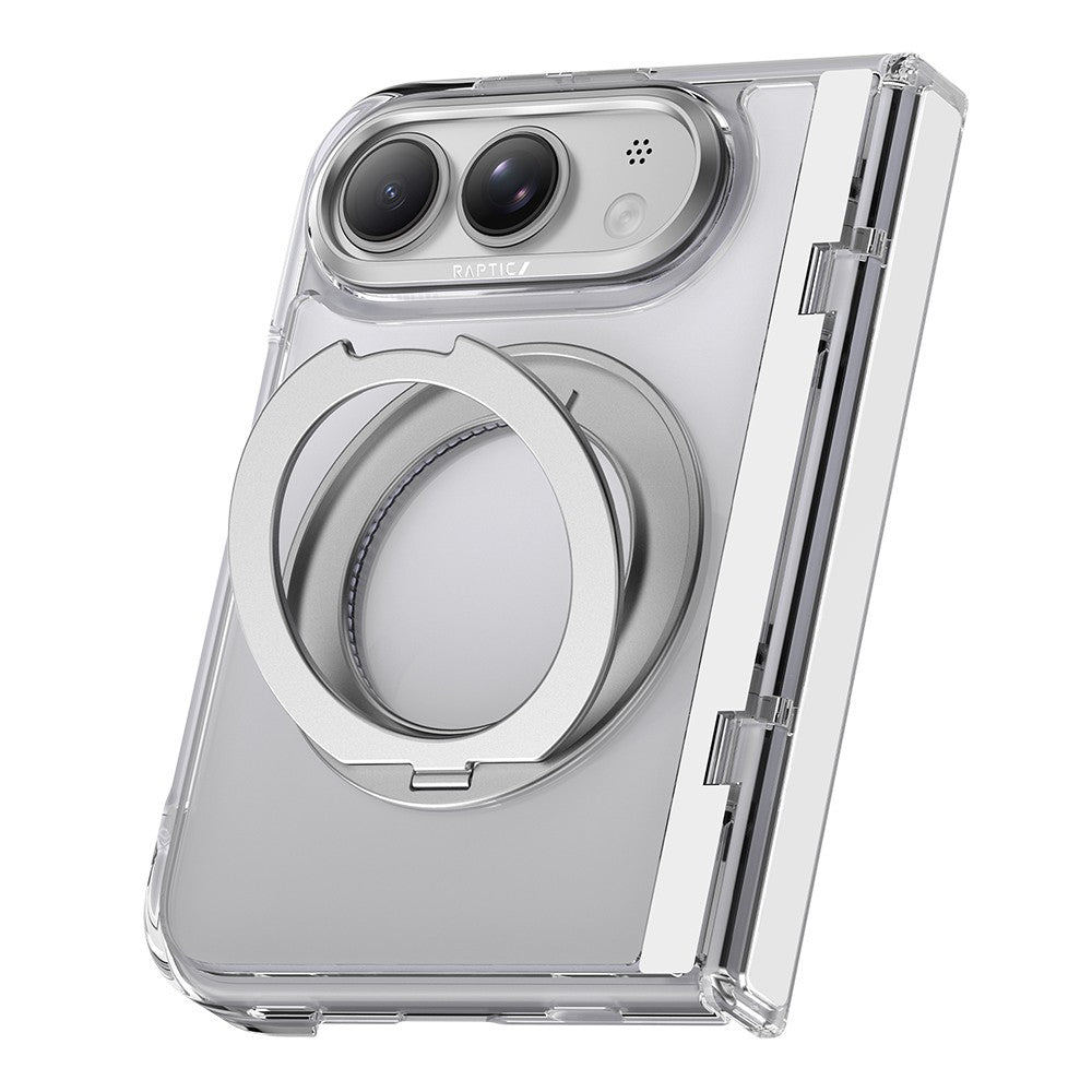 Apple iPhone Duo Kılıf M-safe Şarj Özellikli Raptic Air Stand Serisi Aynalı Arka Yüzey Standlı Kapak