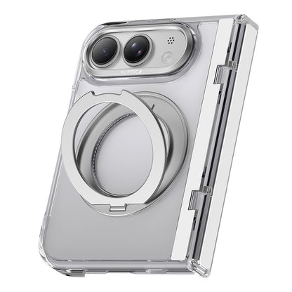 Apple iPhone Duo Kılıf M-safe Şarj Özellikli Raptic Air Stand Serisi Aynalı Arka Yüzey Standlı Kapak