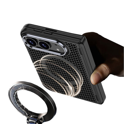 Apple iPhone Duo Kılıf M-safe Şarj Özellikli Zore Kıpta KPT-15 Sert PC Kapak