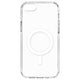 Apple iPhone SE 2020 Kılıf M-safe Şarj Özellikli Şeffaf Sert PC Zore Embos Kapak