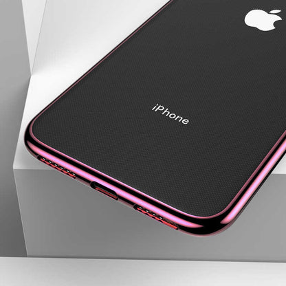 Apple iPhone X Benks Magic Glitz Ultra-Thin Transparent Protective Soft Kapak Koyu Yeşil