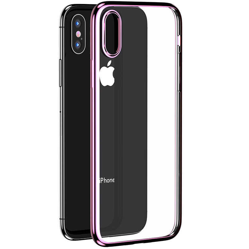 Apple iPhone X Benks Magic Glitz Ultra-Thin Transparent Protective Soft Kapak Koyu Yeşil